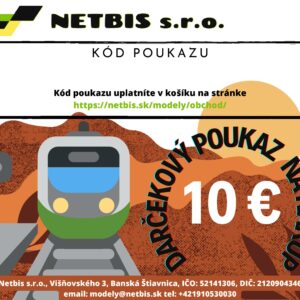 Darčekový kupón v hodnote 10€