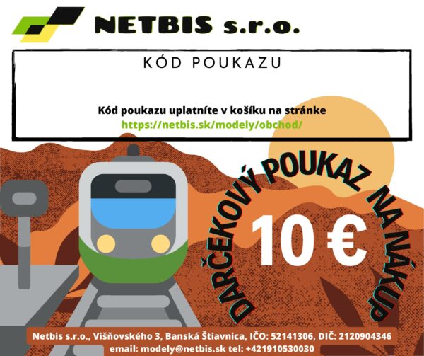 Darčekový kupón v hodnote 10€