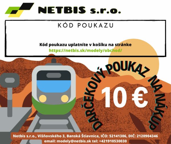 Darčekový kupón v hodnote 10€