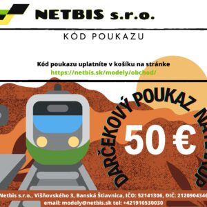 Darčekový kupón v hodnote 50€