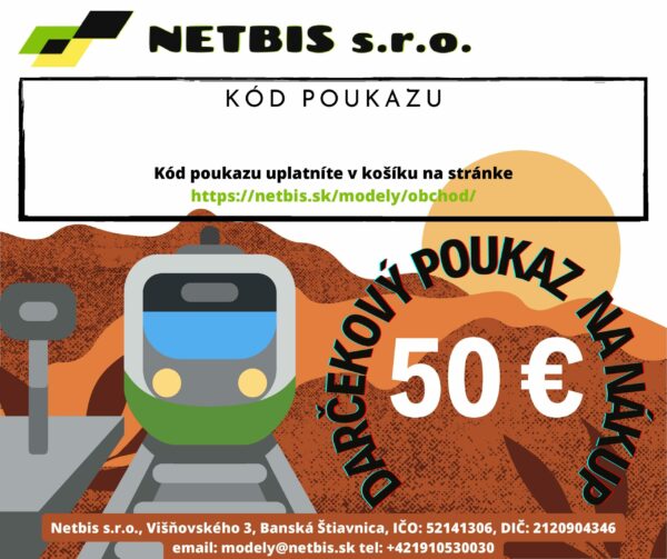 Darčekový kupón v hodnote 50€