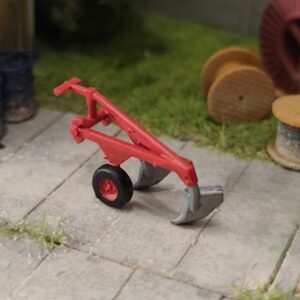 Pluh na oranie, krátky, mierka H0